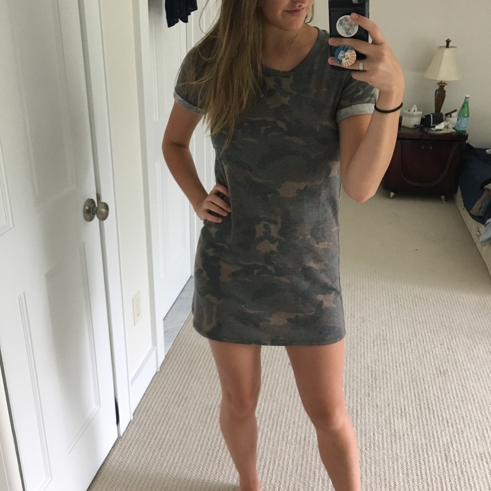 Camo T-shirt dress